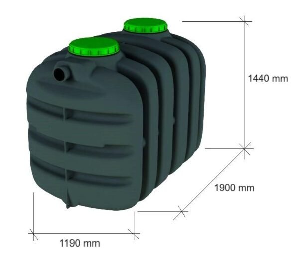 Fosse septique basique 2000 litres homologuée avec marquage CE – Image 3