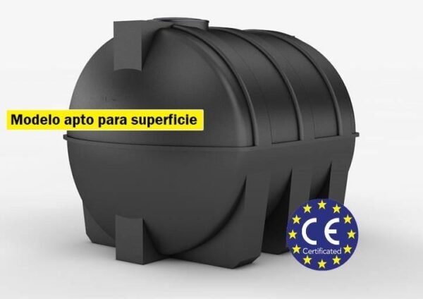 Fosse septique de base de 3 000 litres montée en surface